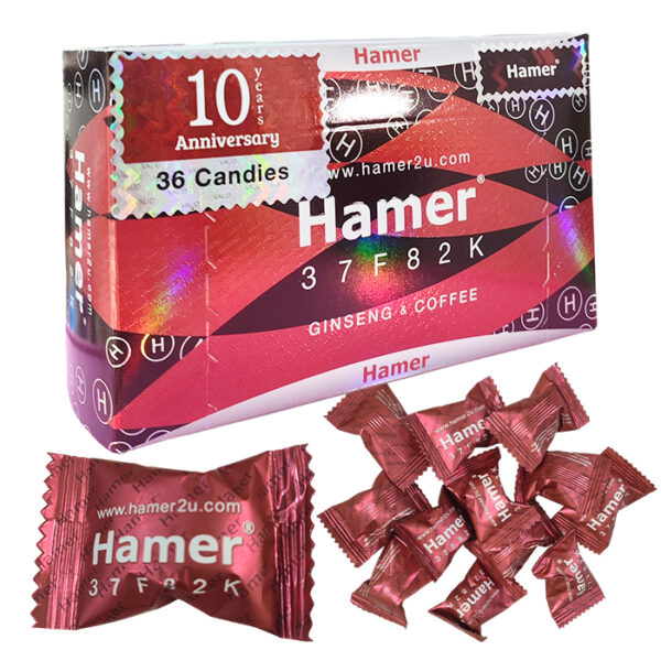 汗馬紅糖-1 【十週年紀念款】馬來西亞汗馬糖 Hamer Candy 紅糖 升級強效版 人參精力糖