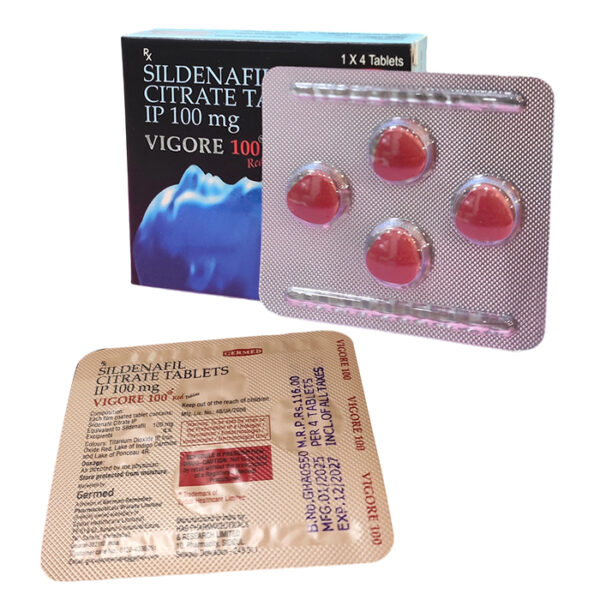 威格拉-5 德國紅魔 威格拉 VIGORA 強勁速效勃起 超級威而剛 增強硬度 4顆/每盒